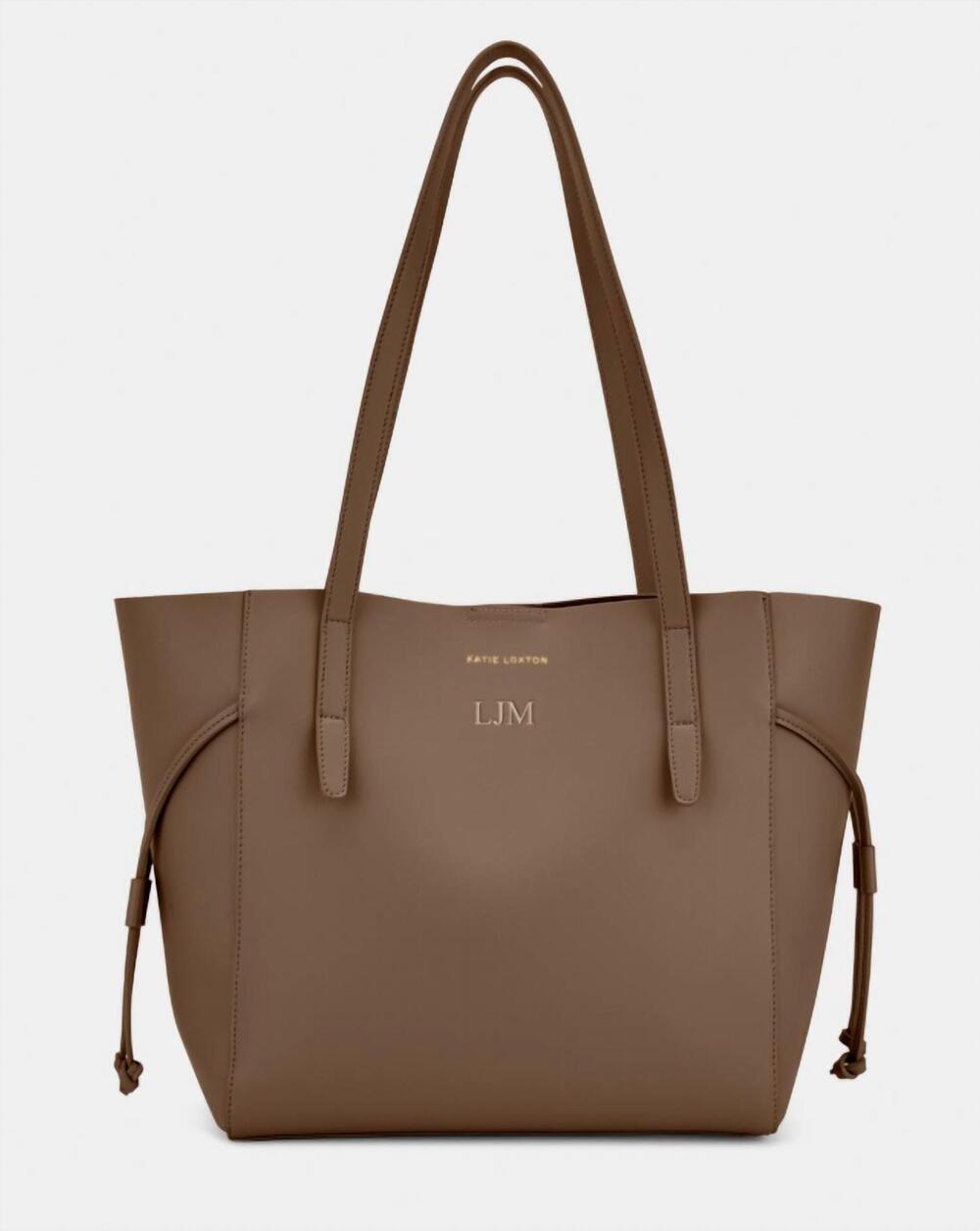 NEW KATIE LOXTON women's ashley tote bag in mink